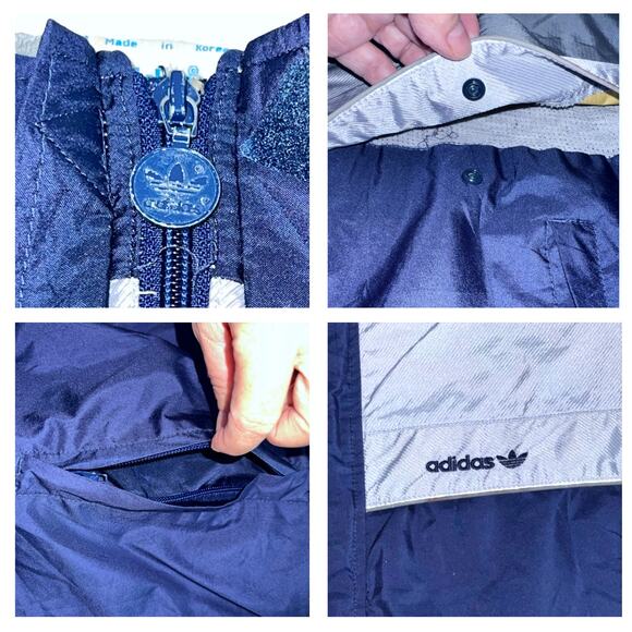 Adidas Gore-Tex Jacket Blue Silver  Activewear - Picture 2 of 14